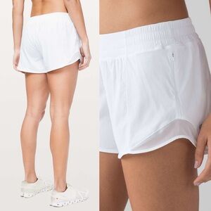 Lululemon Hotty Hot Short Long 4" White